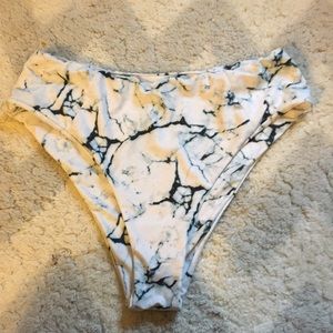 Zaful Marble Bikini Bottoms